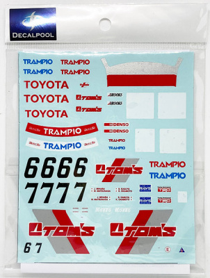 Toyota Levin AE92 TOM'S #6/7 Group A '90 1/24  - Decalpool