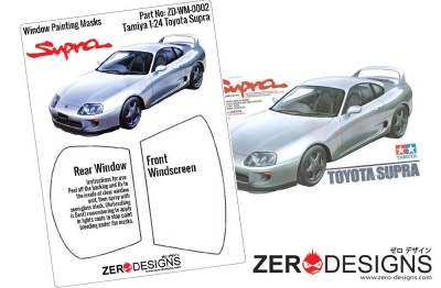 Toyota Supra Window Painting Masks (Tamiya) - Zero Paints