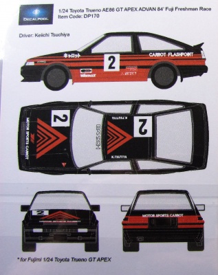 Toyota Trueno GT Apex Advan - Decalpool