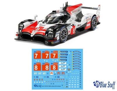 Toyota TS050 Hybrid Gazoo Racing Le Mans Decals - Blue Stuff