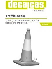 Traffic cones 1/24 - Decalcas