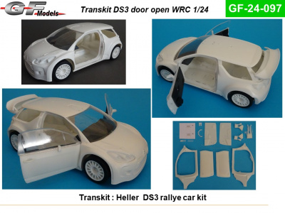 Transkit DS3 Door open WRC 90´ 1/24 - GF Models