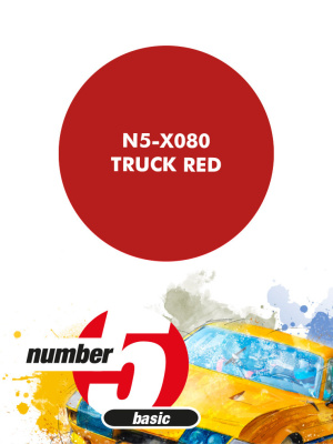 Truck Red Paint for airbrush 30ml - Number Five