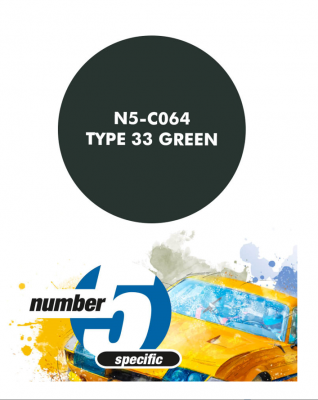 Type 33 Green  Paint for Airbrush 30 ml - Number 5