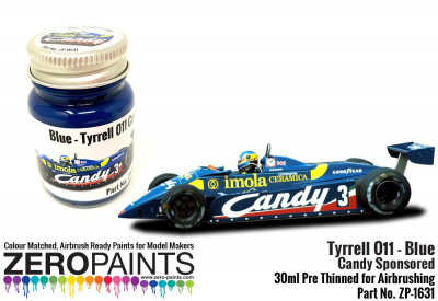 Tyrrell 011 Blue Paint Candy Sponsored 30ml - Zero Paints