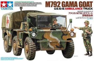 U.S. 6X6 Ambulance Truck M792 Gama Goat (1:35) - Tamiya