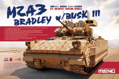 U.S.Infantry Fighting Vehicle M2A3 Bradley w/BUSK 1:35 - Meng Model
