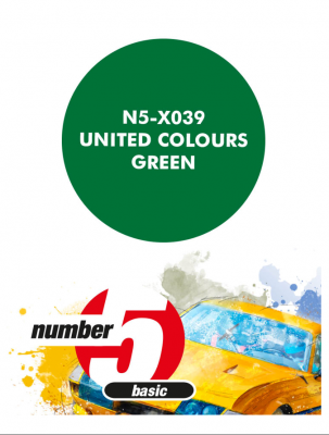 United Colors Green  Paint for Airbrush 30 ml - Number 5