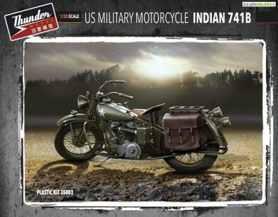 US Military Motorcycle Indian 741B 1:35 - Thunder Model