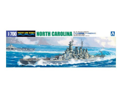 USS North Carolina BB-55 (1944) U.S. Navy Battleship  1/700 - Aoshima