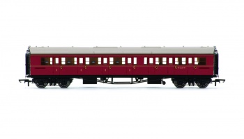 Vagón osobní HORNBY R4766 - BR Collett Coach Corridor Composite LH, Maroon