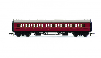 Vagón osobní HORNBY R4767 - BR Collett Coach Corridor Composite RH, Maroon