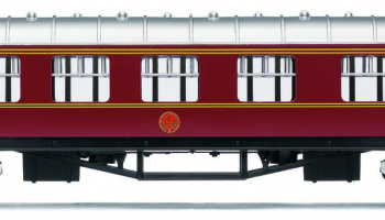 Vagón osobní HORNBY RAILROAD R4388 - LMS Composite Coach - LMS Maroon