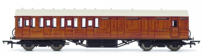 Vagón osobní HORNBY R4574A - LNER Thompson Non-corridor 3rd Class Brake Coach, Teak