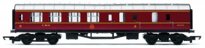 Vagón osobní HORNBY RAILROAD R4389 - LMS Brake Coach - LMS Maroon