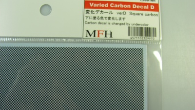 Varied Carbon Decal D - Model Factory Hiro