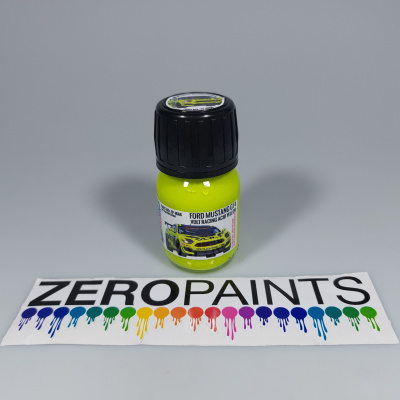 Volt Racing Acid Yellow for Ford Mustang GT4 Paint - 30ml - Zero Paints