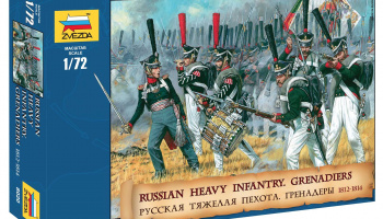 Wargames (AoB) figurky 8020 - Russian Heavy Infantry Grenadiers 1812-1815 (1:72)