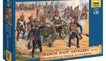 Wargames (AoB) figurky 8028 - French Foot Artillery 1812-1814 (1:72) - Zvezda