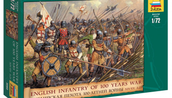 English Infantry 100 Years War (1:72) - Zvezda