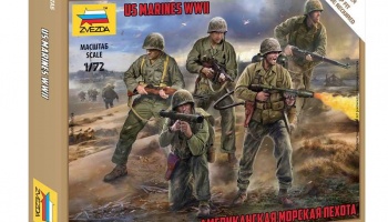 Wargames (WWII) figurky - US Marines (1:72) - Zvezda