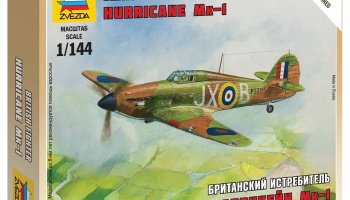 Wargames (WWII) letadlo 6173 - British Fighter "Hurricane Mk-1" (1:144)