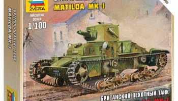 Wargames (WWII) tank 6191 - British Light Tank "Matilda Mk I" (1:100)