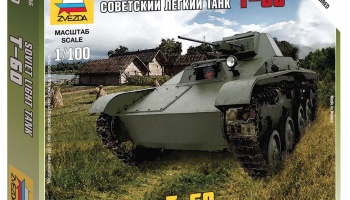 Wargames (WWII) tank - T-60 Soviet Light Tank (1:100) - Zvezda