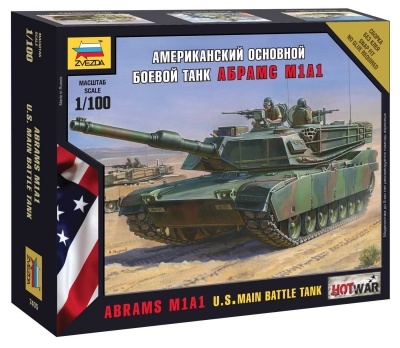 Wargames (HW) tank 7405 - Abrams M1 A1 (1:100) - Zvezda