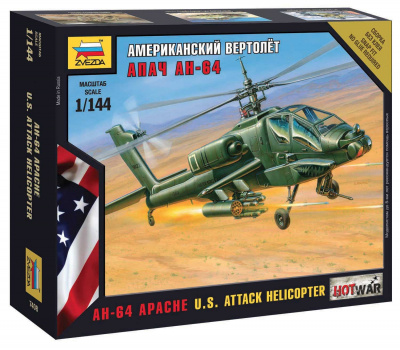 Wargames (HW) vrtulník 7408 - AH-64 Apache Helicopter (1:144)