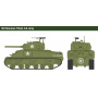 Wargames tank 15751 - M4 SHERMAN 75mm (1:56) - Italeri