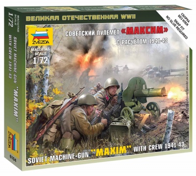 Wargames (WWII) figurky 6104 - Soviet Machinegun Crew 1941 (1:72)