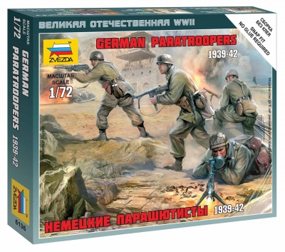 Wargames (WWII) figurky 6136 - German Paratroops (1:72)