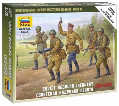 Wargames (WWII) figurky 6179 - Soviet Regular Infantry 1941-42 (1:72)