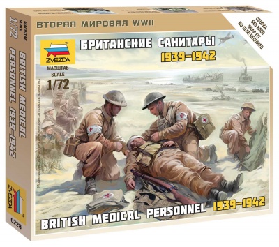 Wargames (WWII) figurky 6228 - British Medic Team (1:72)