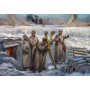 Wargames (WWII) figurky 6231 - Soviet headquarters in winter uniform (1:72) - Zvezda