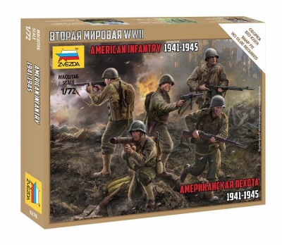 Wargames (WWII) figurky - US Infantry (1:72) Zvezda