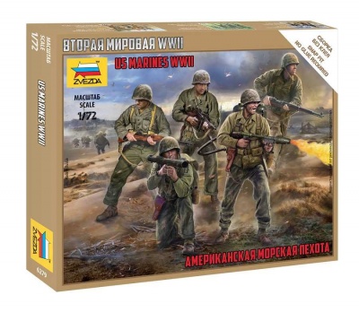 Wargames (WWII) figurky - US Marines (1:72) - Zvezda