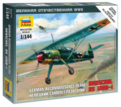 Wargames (WWII) letadlo 6184 - Henschel HS-126B (1:144)