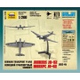 Wargames (WWII) letadlo - Junkers Ju-52 Transport Plane (1:200) - Zvezda