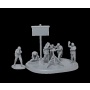 Wargames (WWII) military 6268 - German 120mm Mortar w/Crew (Snap Fit) (1:72) - Zvezda