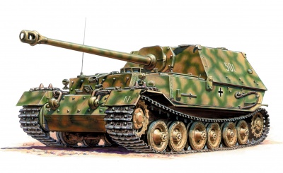 Wargames (WWII) tank 6195 - German Tank Destroyer FERDINAND (1:100)