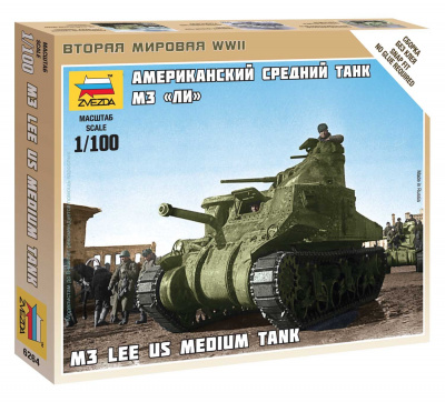 Wargames (WWII) tank 6264 - M-3 Lee US medium tank (1:100)