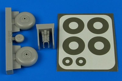 Wellington wheels & paint masks (early) 1/72 – AIRES