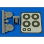 Wellington wheels & paint masks (early) 1/72 – AIRES
