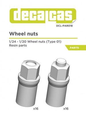 Wheel nuts 1/24 - Decalcas