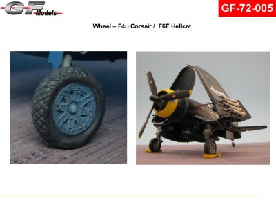 Wheels F4U Corsair / F6 Hellcat 1/72 - GF Models