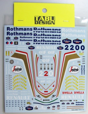 Williams FW16 Full Sponsor 1/20 - Tabu Design