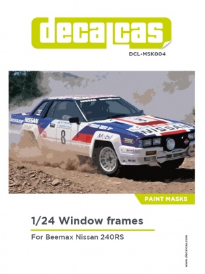 Window Frame Paint Masks 1/24 scale - Nissan 240RS - Decalcas