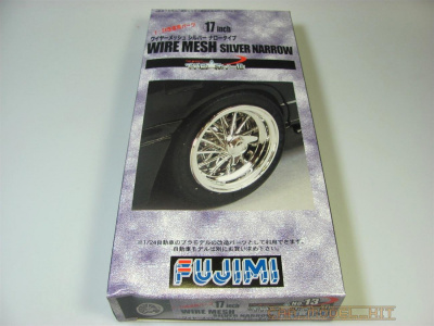 Wire Mesh Wheels & Tires Silver Narrow 17inch - Fujimi
